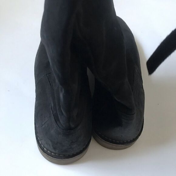 Frye Celia over the knee black leather boots NWOT - Picture 9 of 10